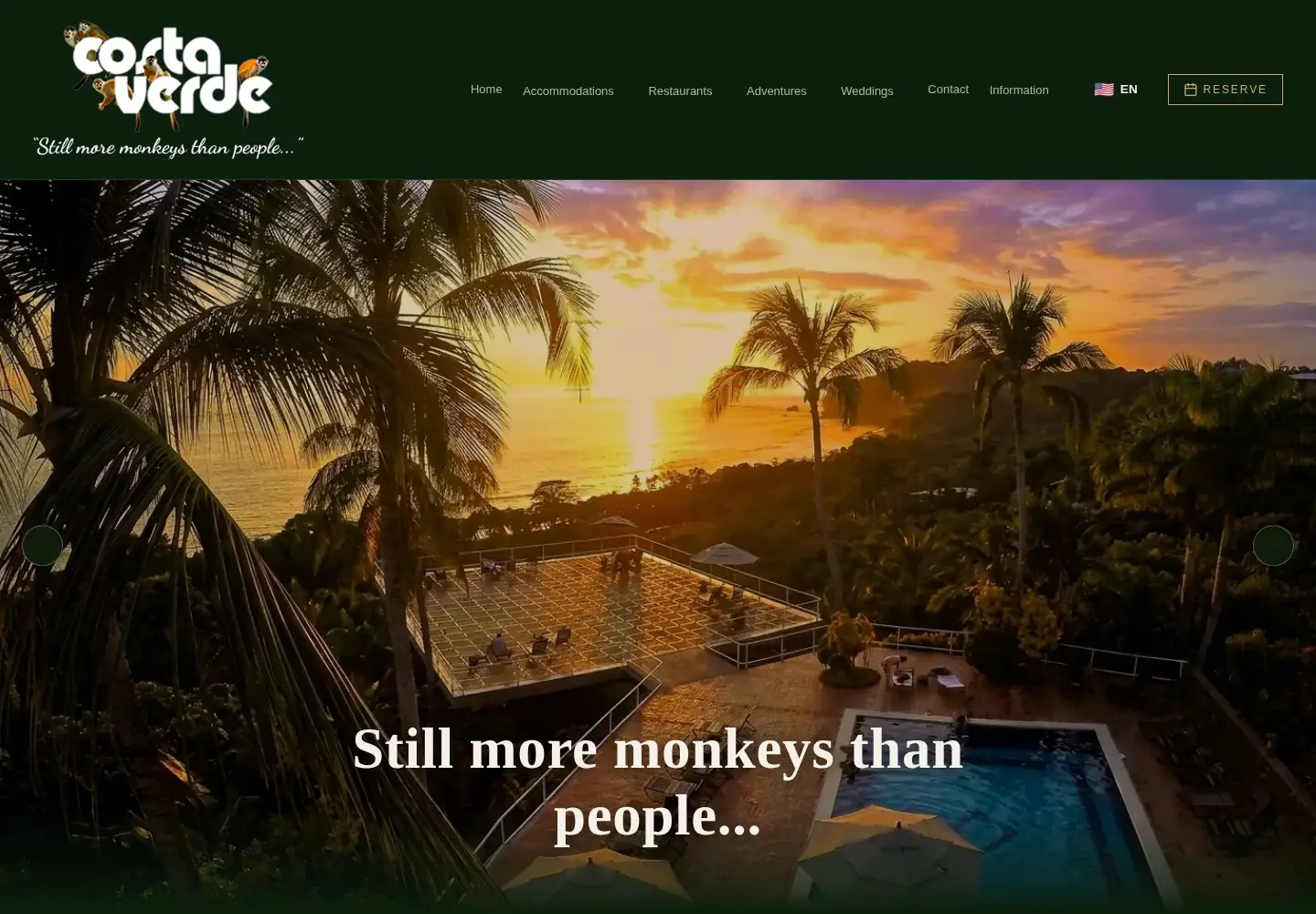 Captured homepage of costaverde.com in the current scan
