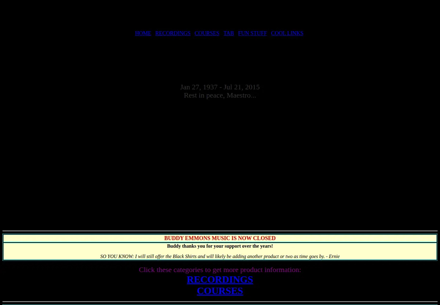 Screenshot of buddyemmons.com