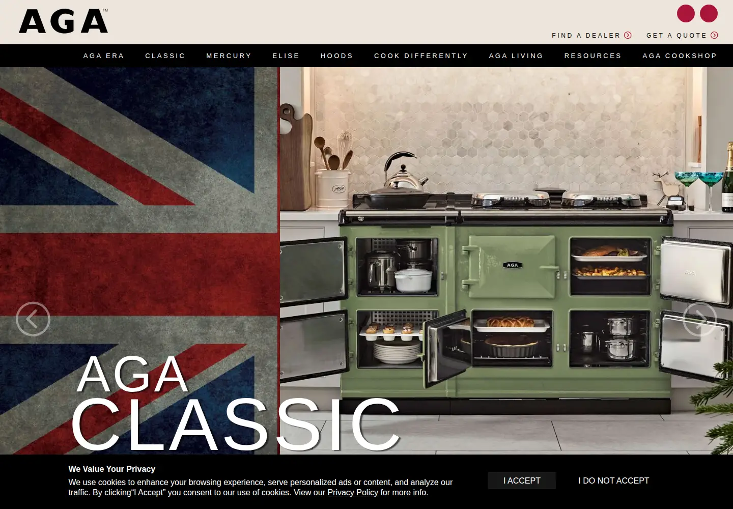 Screenshot of agamarvel.com