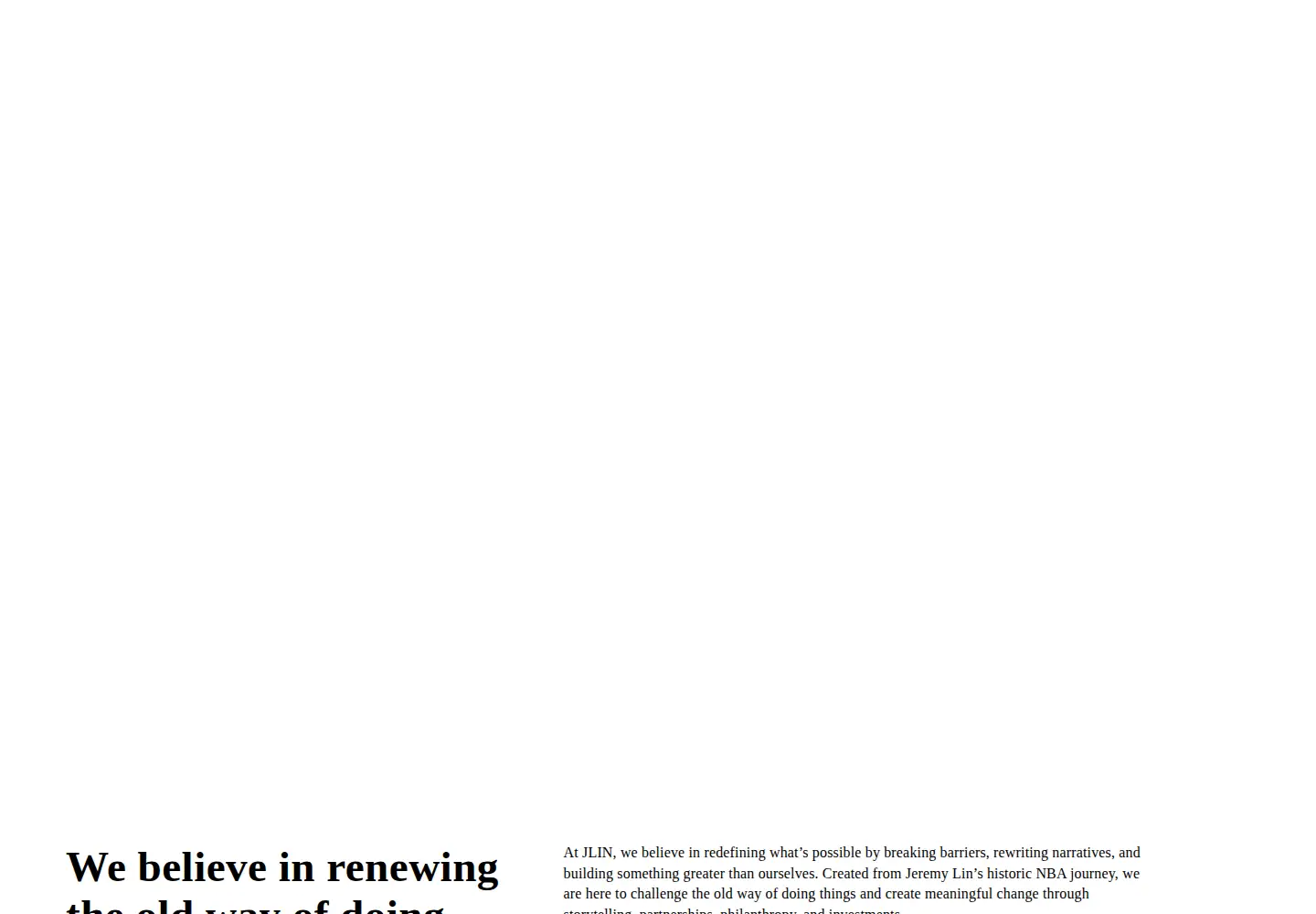 Captured homepage of jlin7.com in the current scan