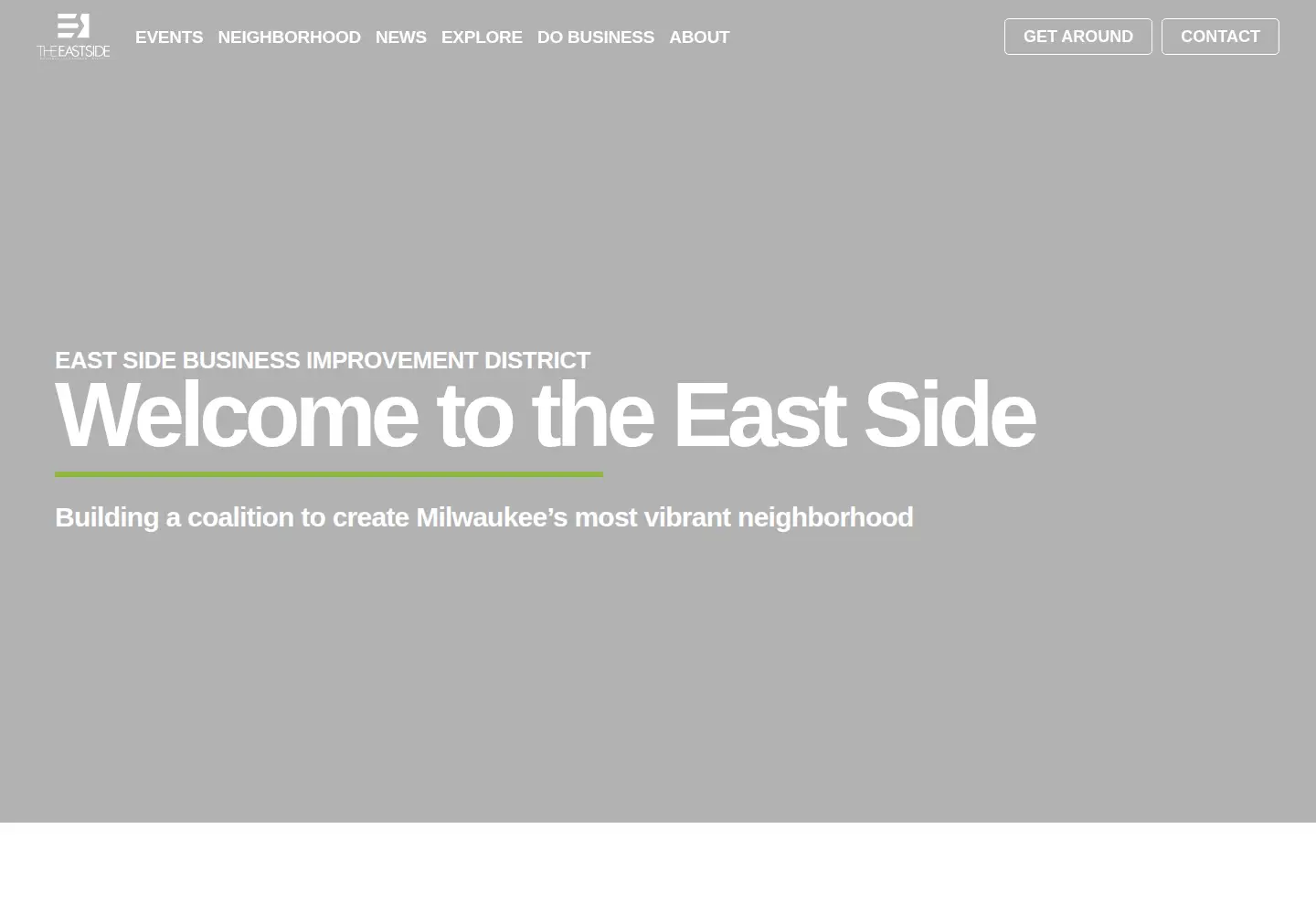 Captured homepage of theeastside.org in the current scan
