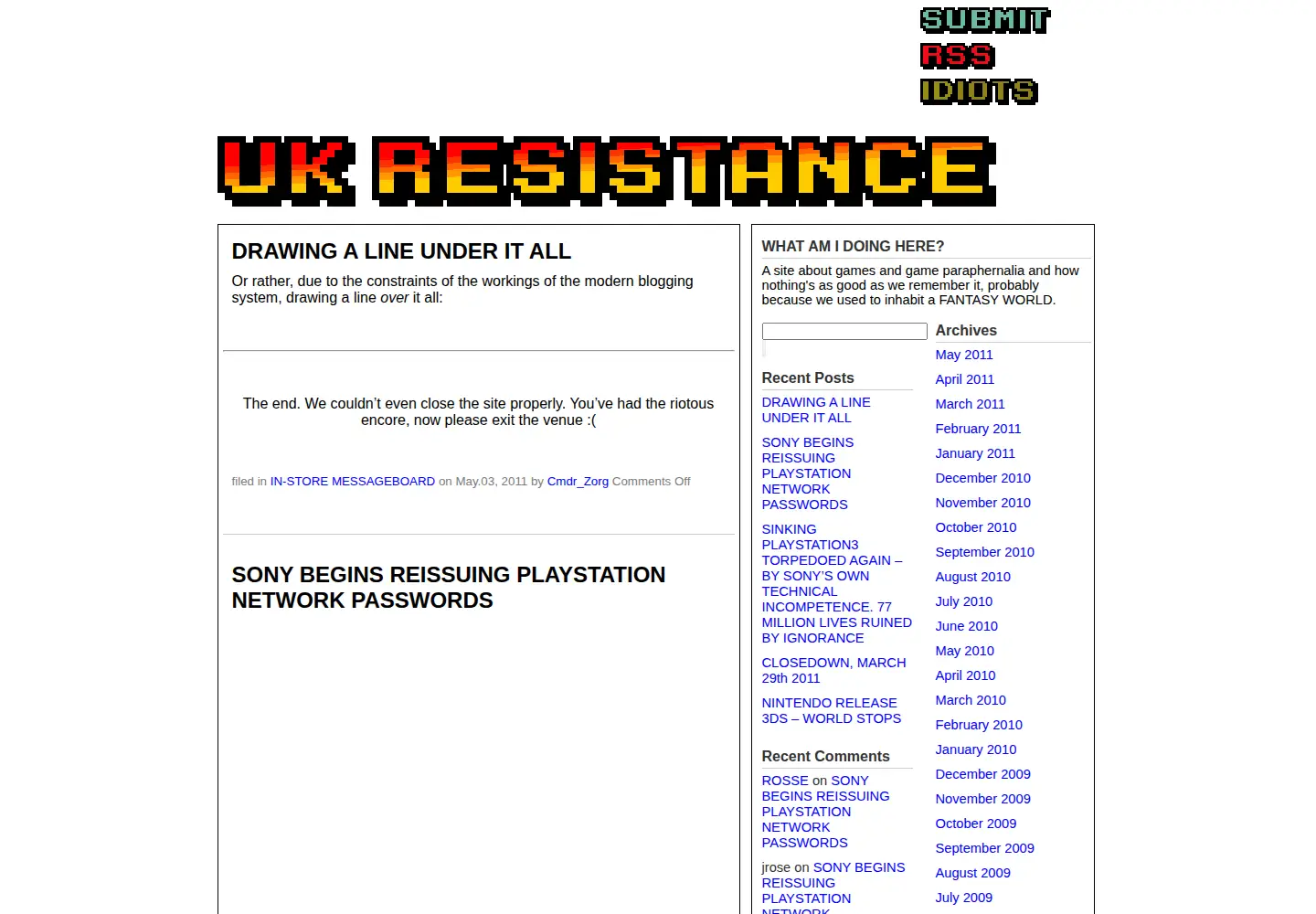 Captured homepage of ukresistance.co.uk in the current scan