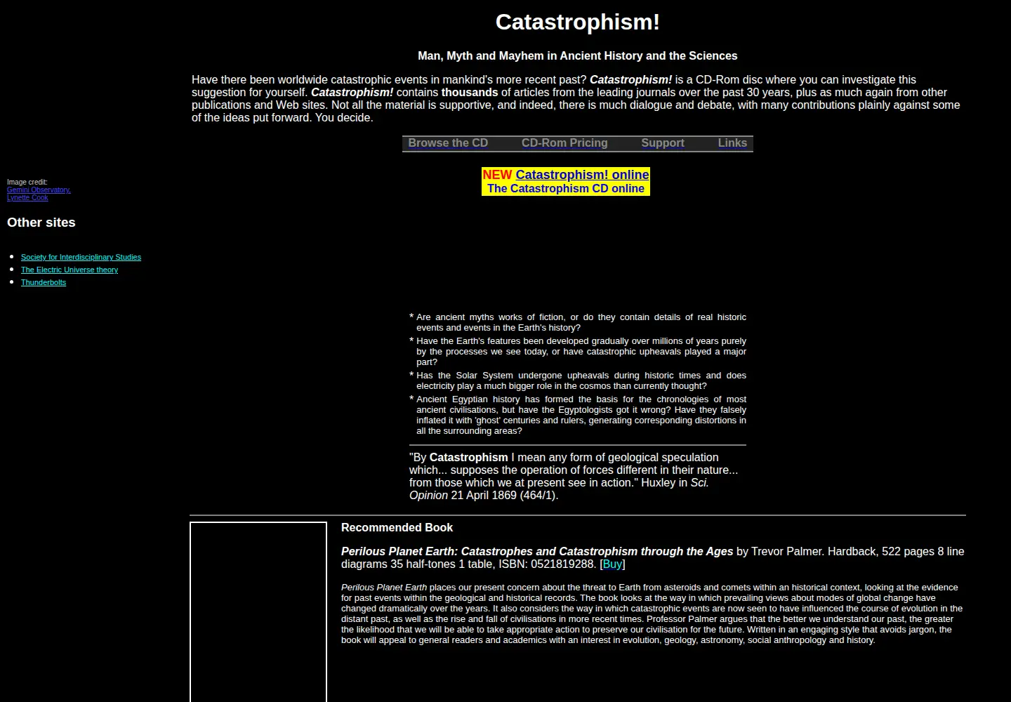 Screenshot of catastrophism.com