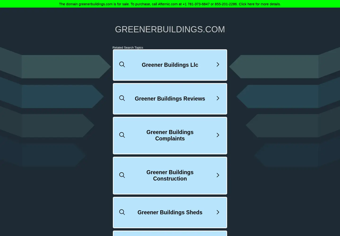 Screenshot of greenerbuildings.com