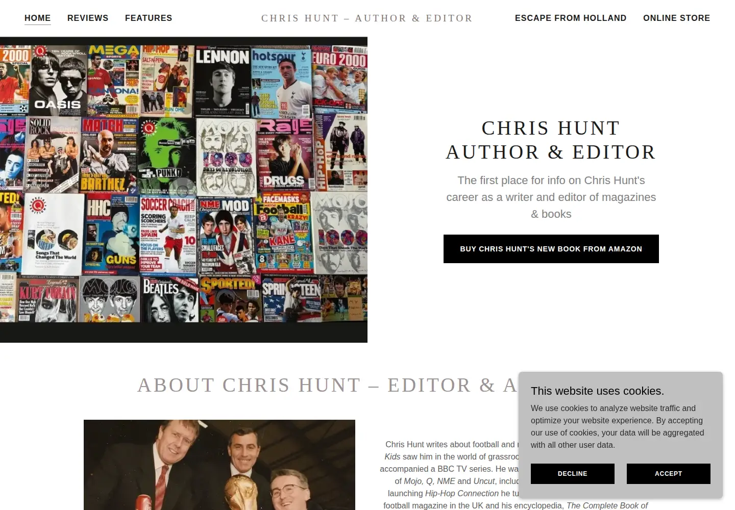 Screenshot of chrishunt.biz