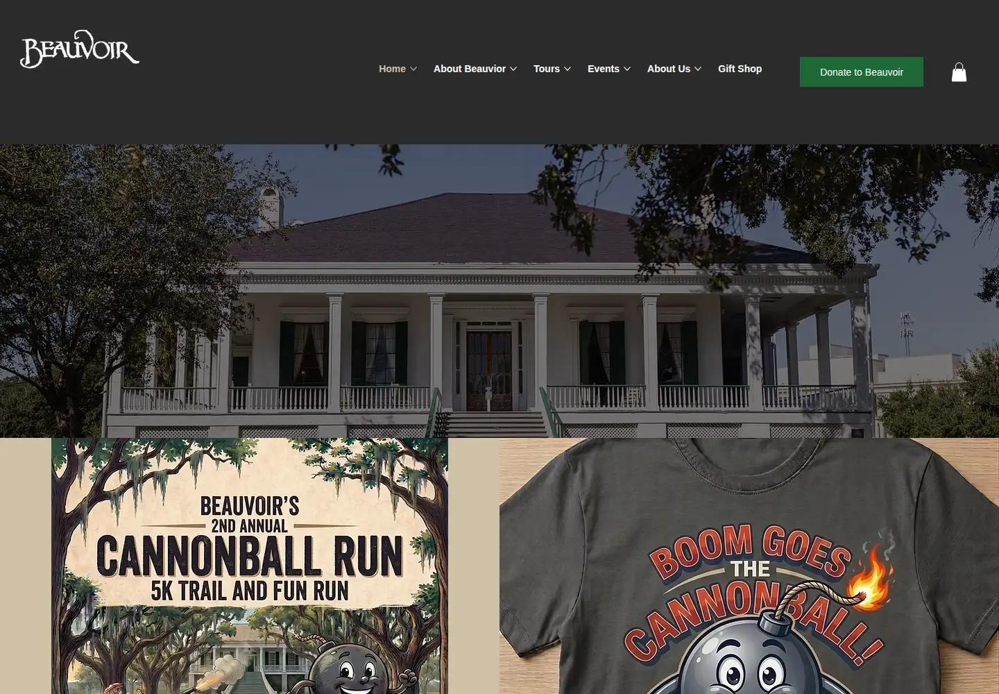 Screenshot of visitbeauvoir.org