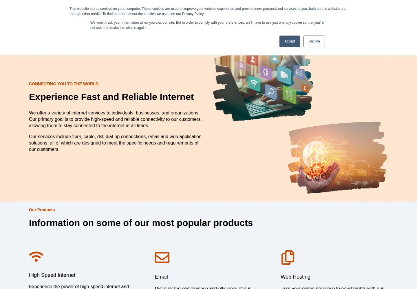 Captured homepage of srv.net in the current scan