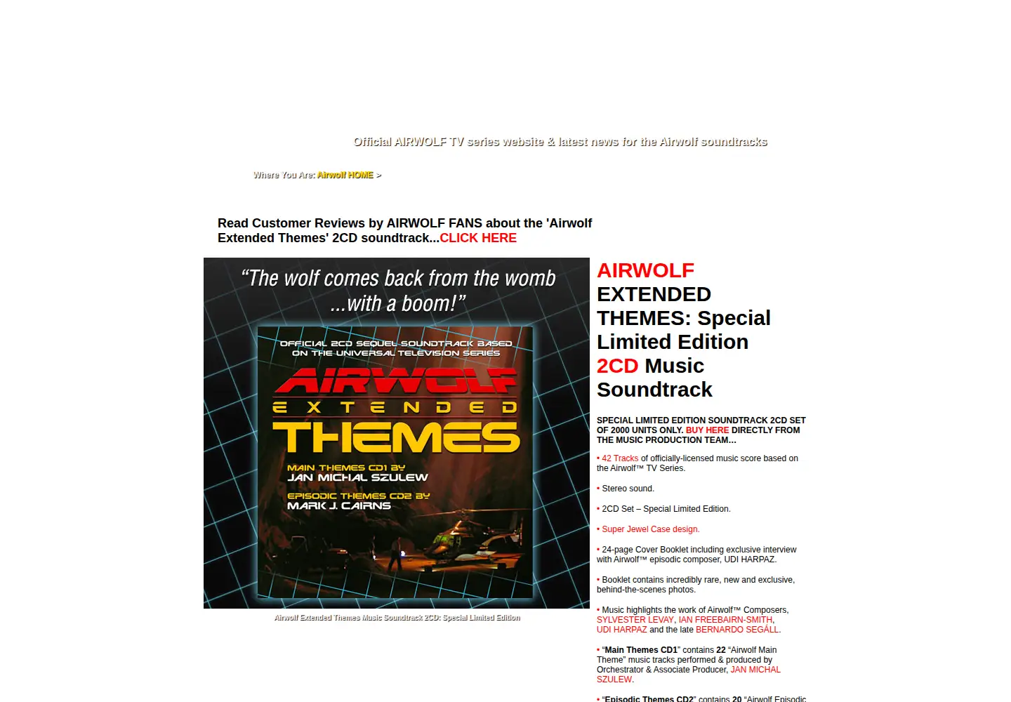 Screenshot of airwolfthemes.com