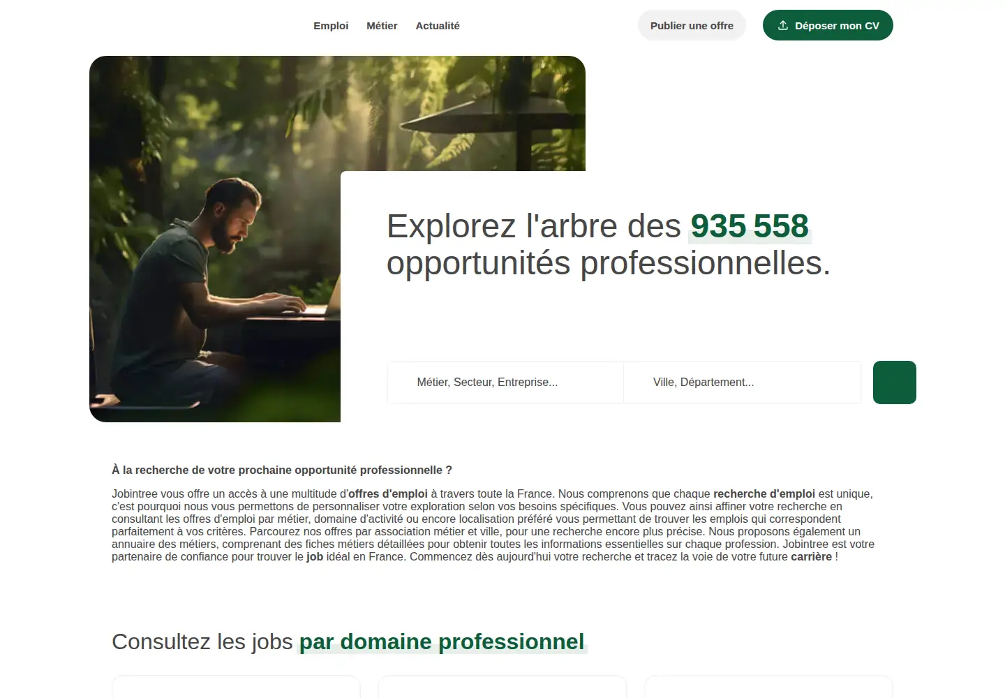 Screenshot of jobintree.com