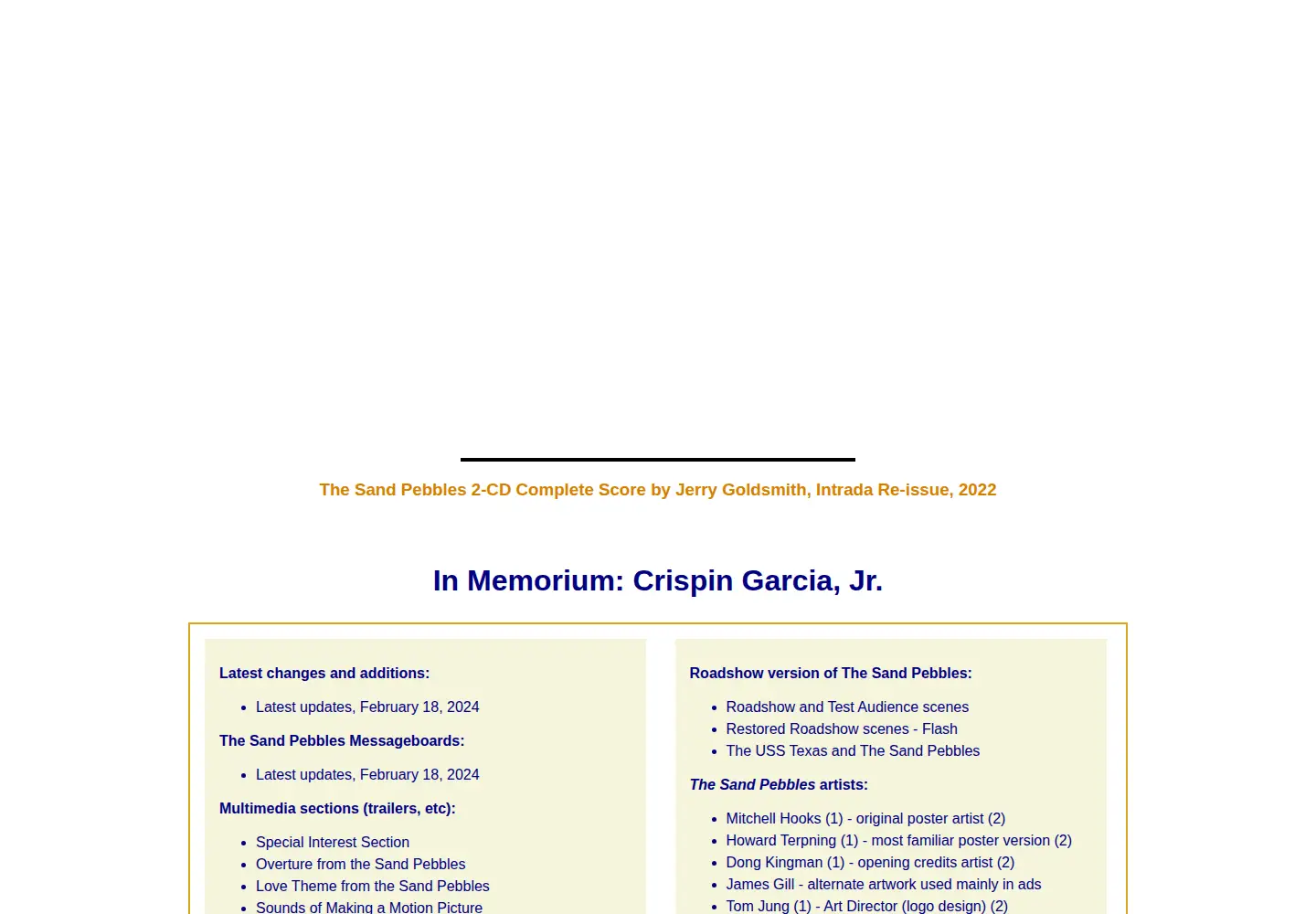 Screenshot of thesandpebbles.com