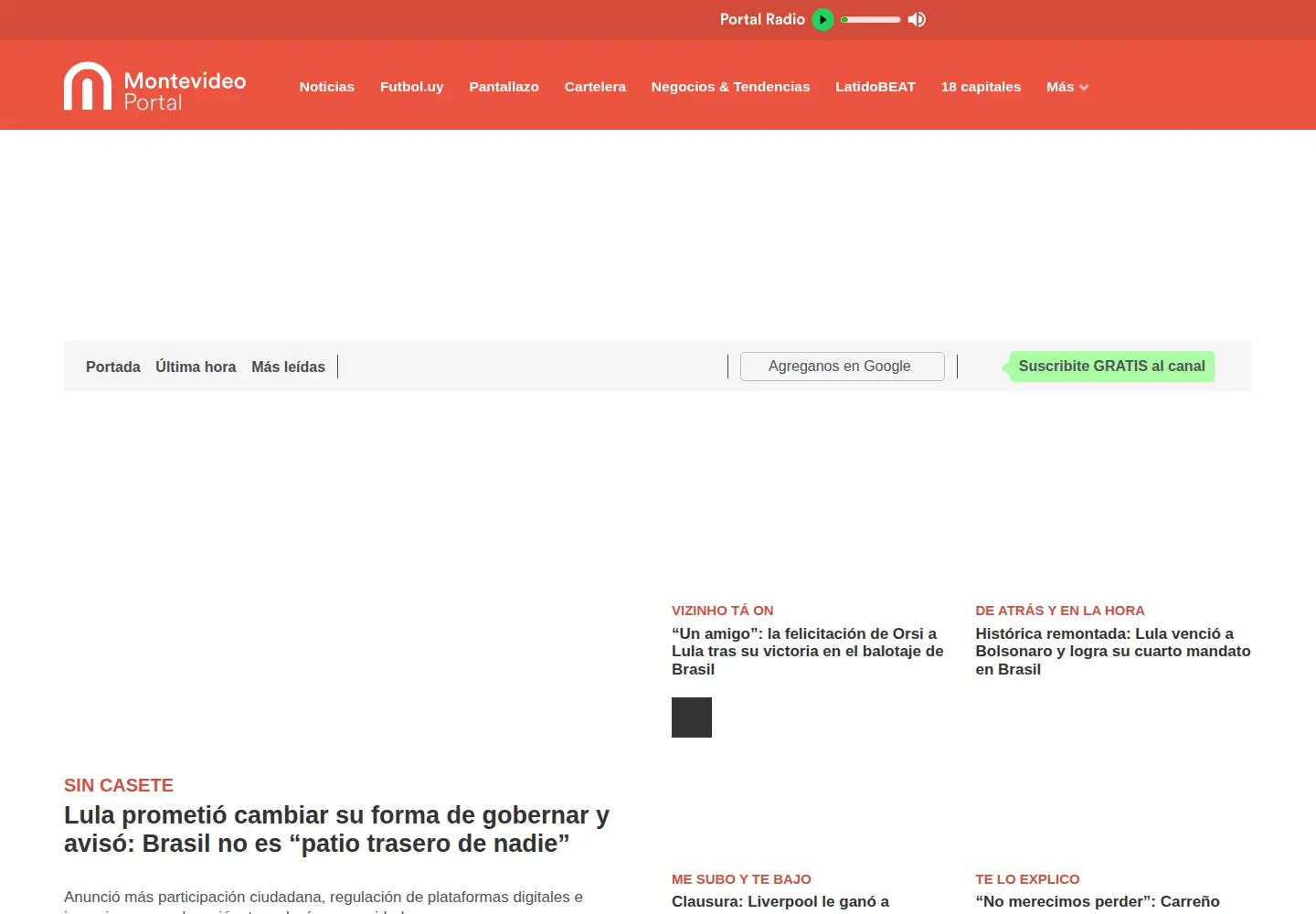 Screenshot of chasque.net