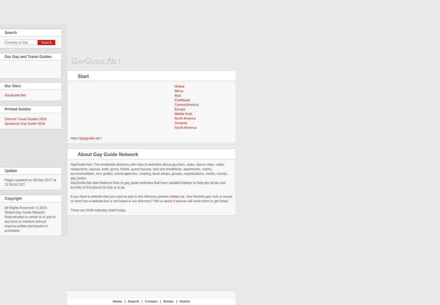 Screenshot of gayguide.net