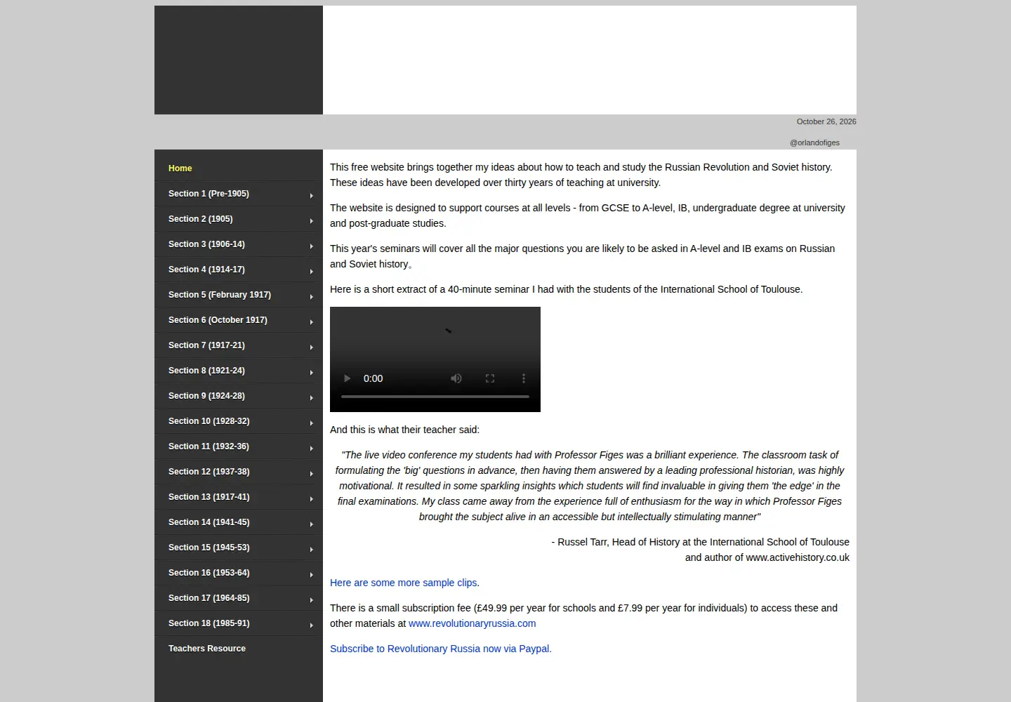 Screenshot of orlandofiges.info
