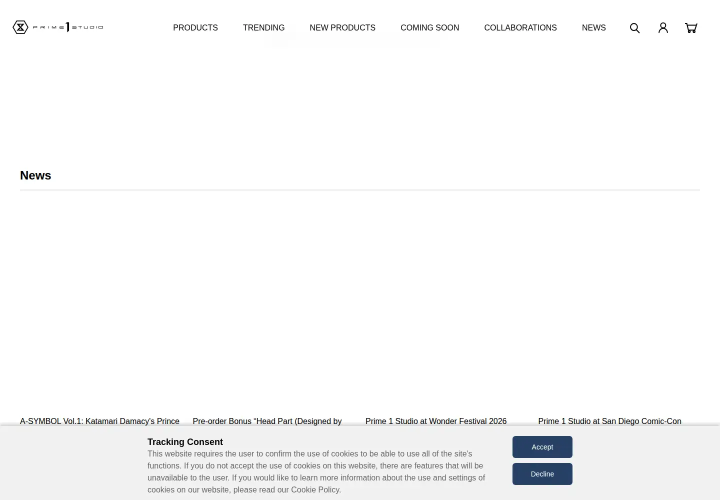 Screenshot of prime1studio.com