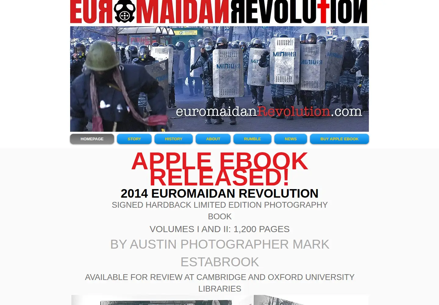 Screenshot of euromaidanrevolution.com