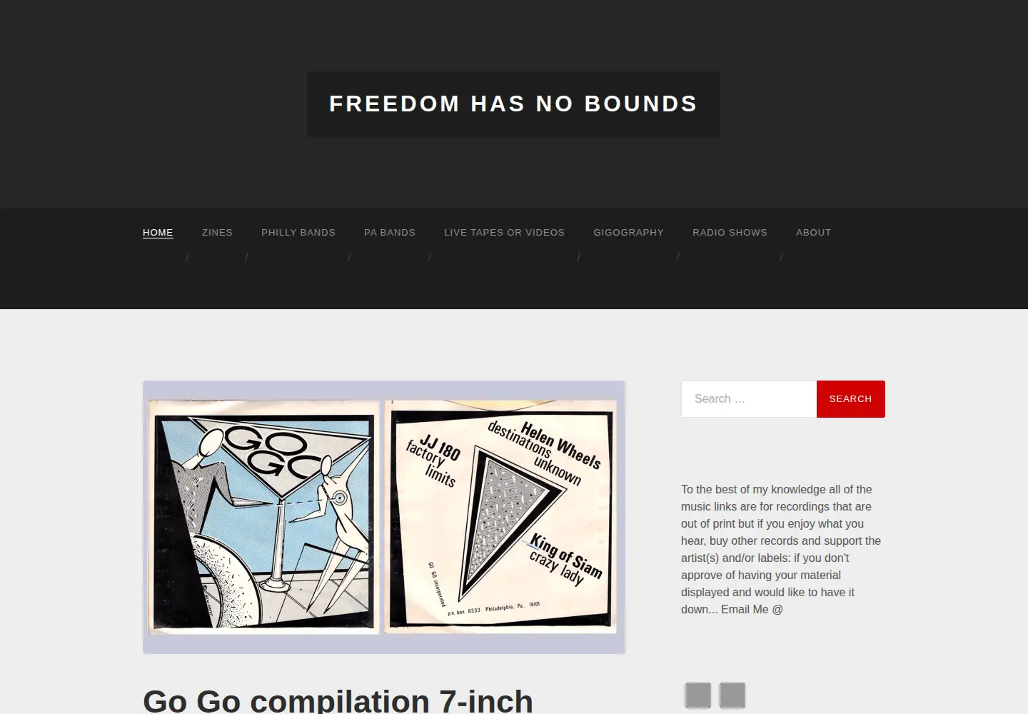 Screenshot of freedomhasnobounds.com