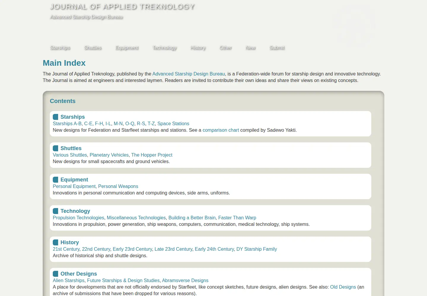 Screenshot of treknology.org