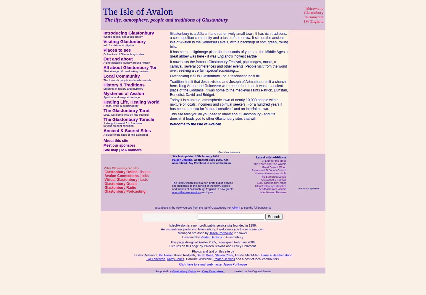 Screenshot of isleofavalon.co.uk