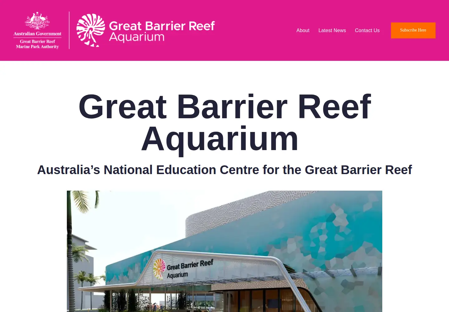 Screenshot of reefhq.com.au