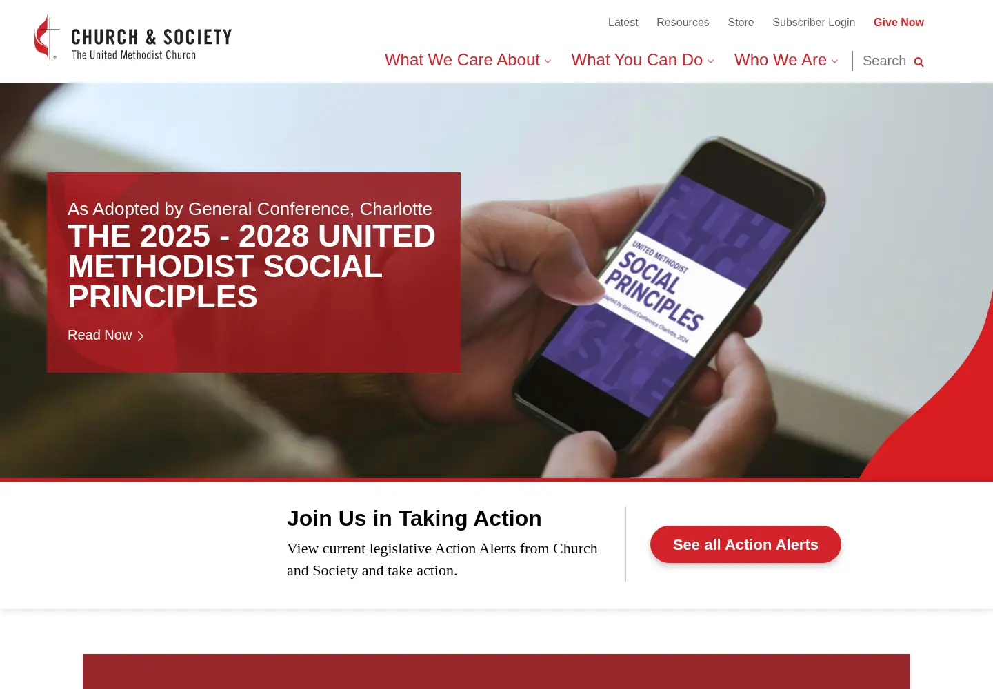 Captured homepage of umc-gbcs.org in the current scan