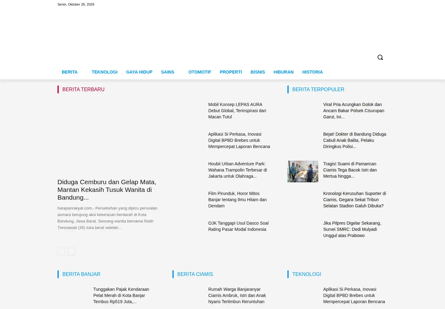 Screenshot of harapanrakyat.com