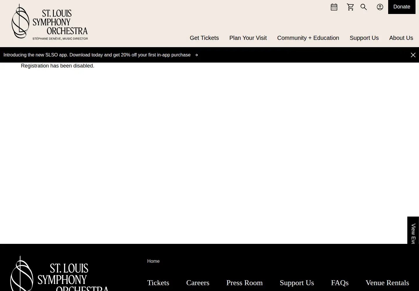 Screenshot of stlsymphony.org