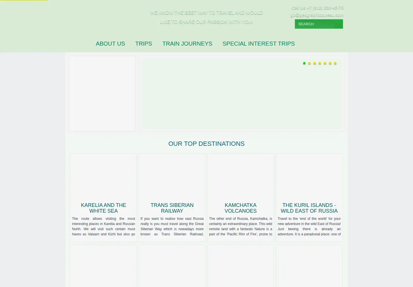 Screenshot of geographicbureau.com