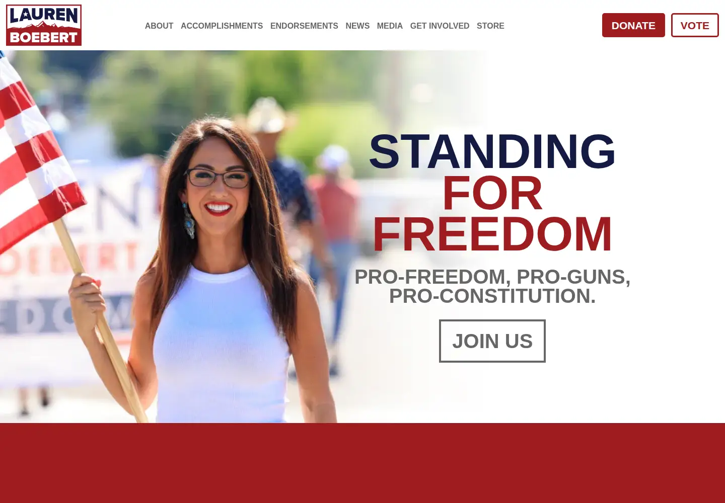 Captured homepage of laurenforcolorado.com in the current scan