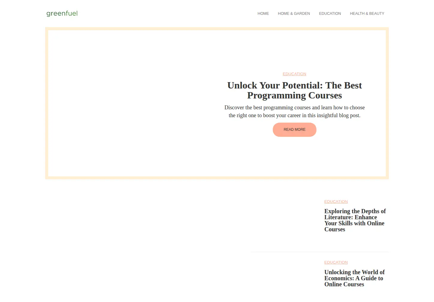 Screenshot of greenfuelonline.com