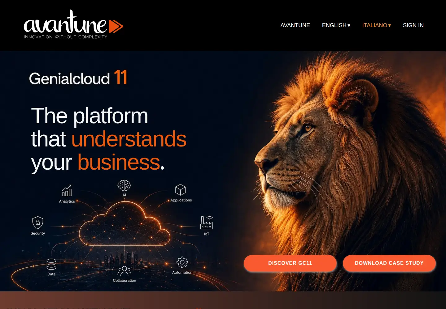 Screenshot of avantune.com