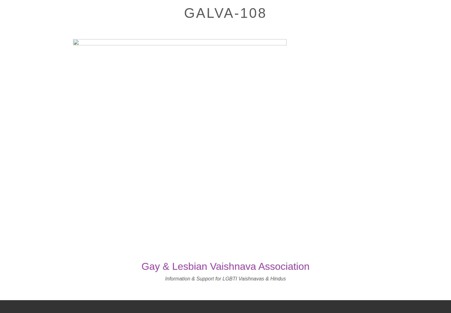 Captured homepage of galva108.org in the current scan