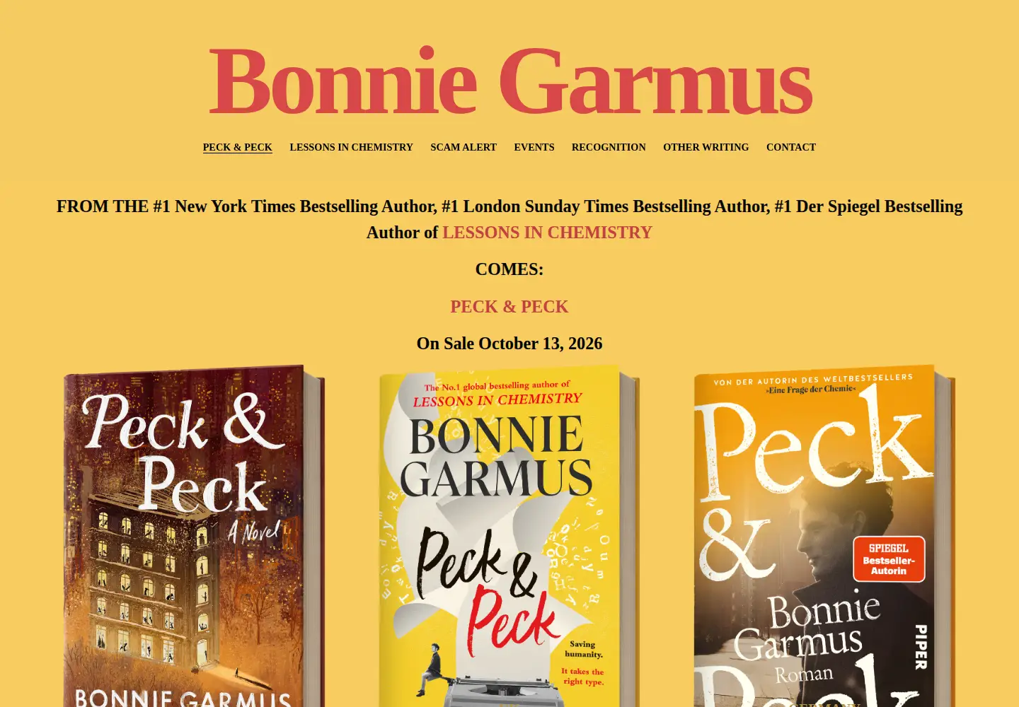Screenshot of bonniegarmus.com