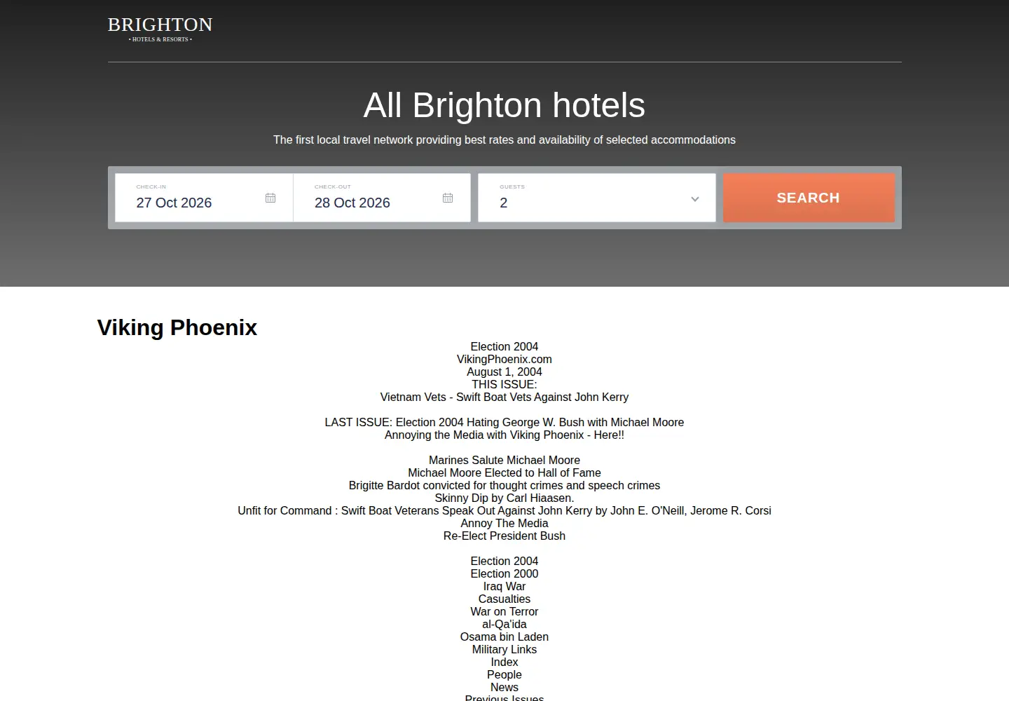 Captured homepage of vikingphoenix.com in the current scan