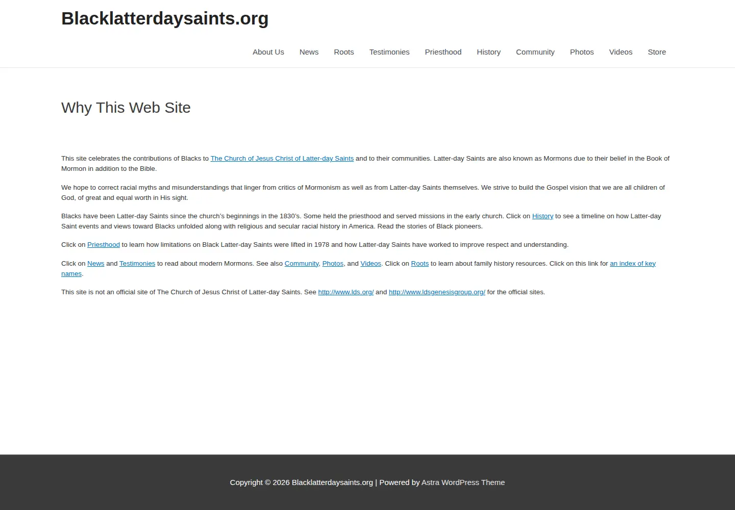 Screenshot of blacklds.org