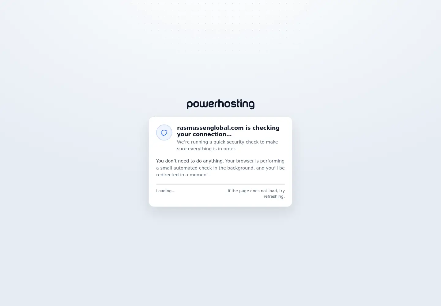 Captured homepage of rasmussenglobal.com in the current scan