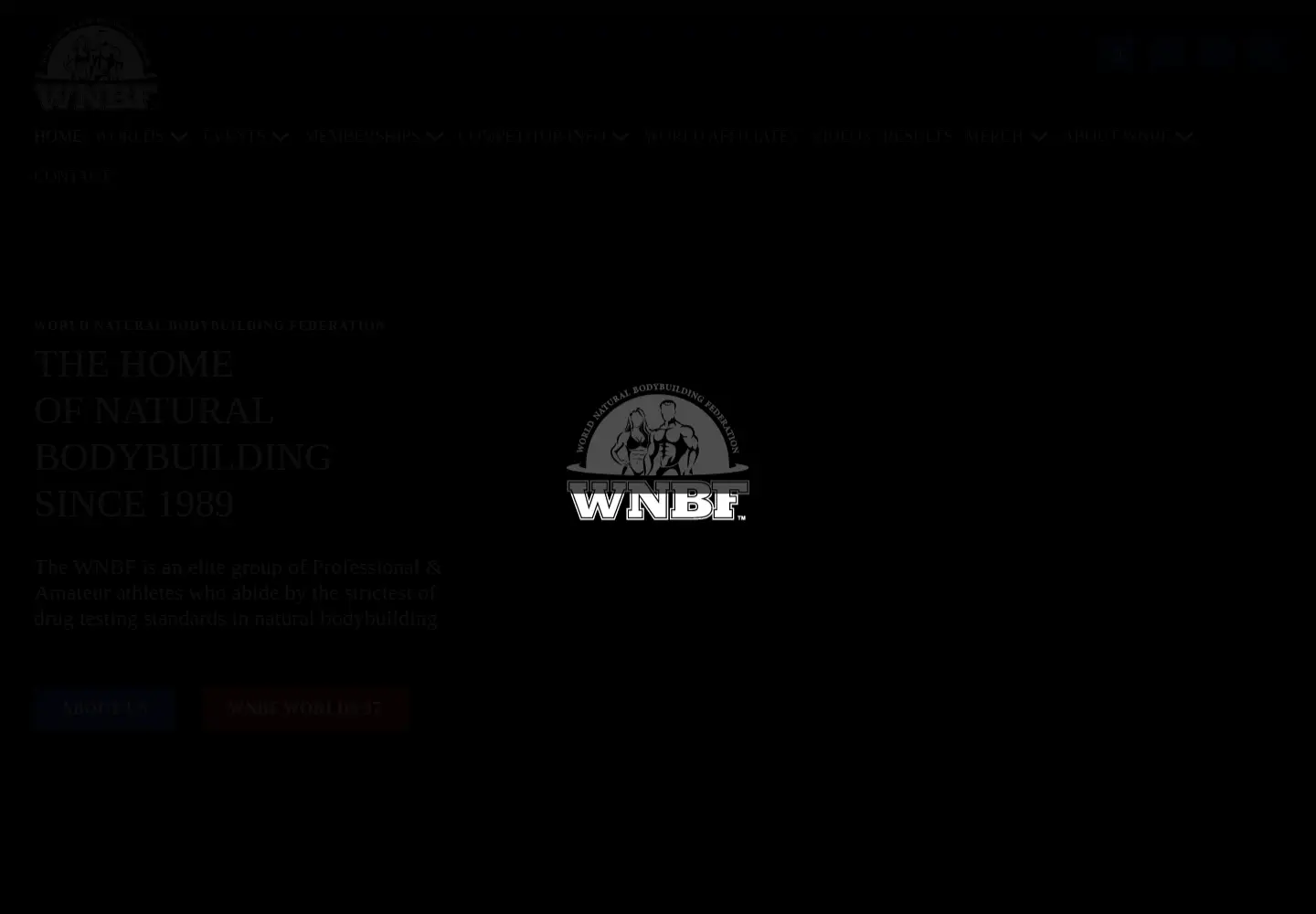 Captured homepage of worldnaturalbb.com in the current scan