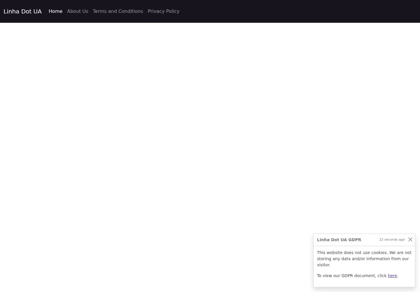 Screenshot of linhadotua.net