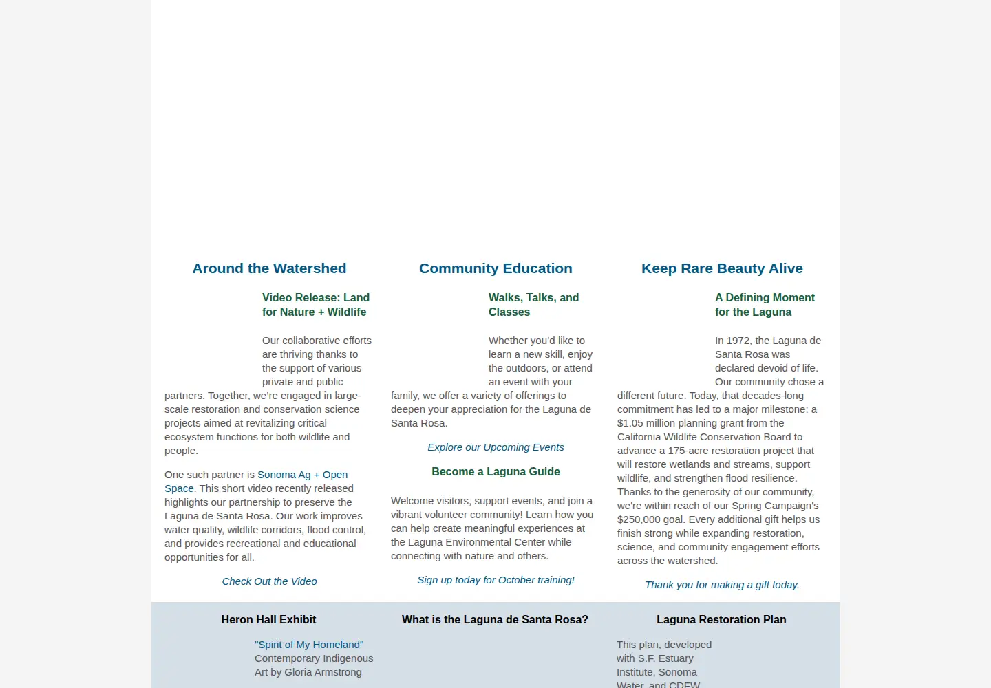 Screenshot of lagunadesantarosa.org