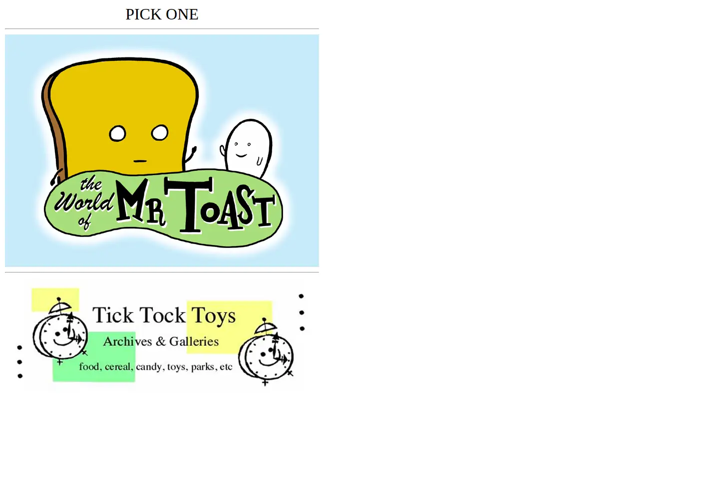 Screenshot of theimaginaryworld.com