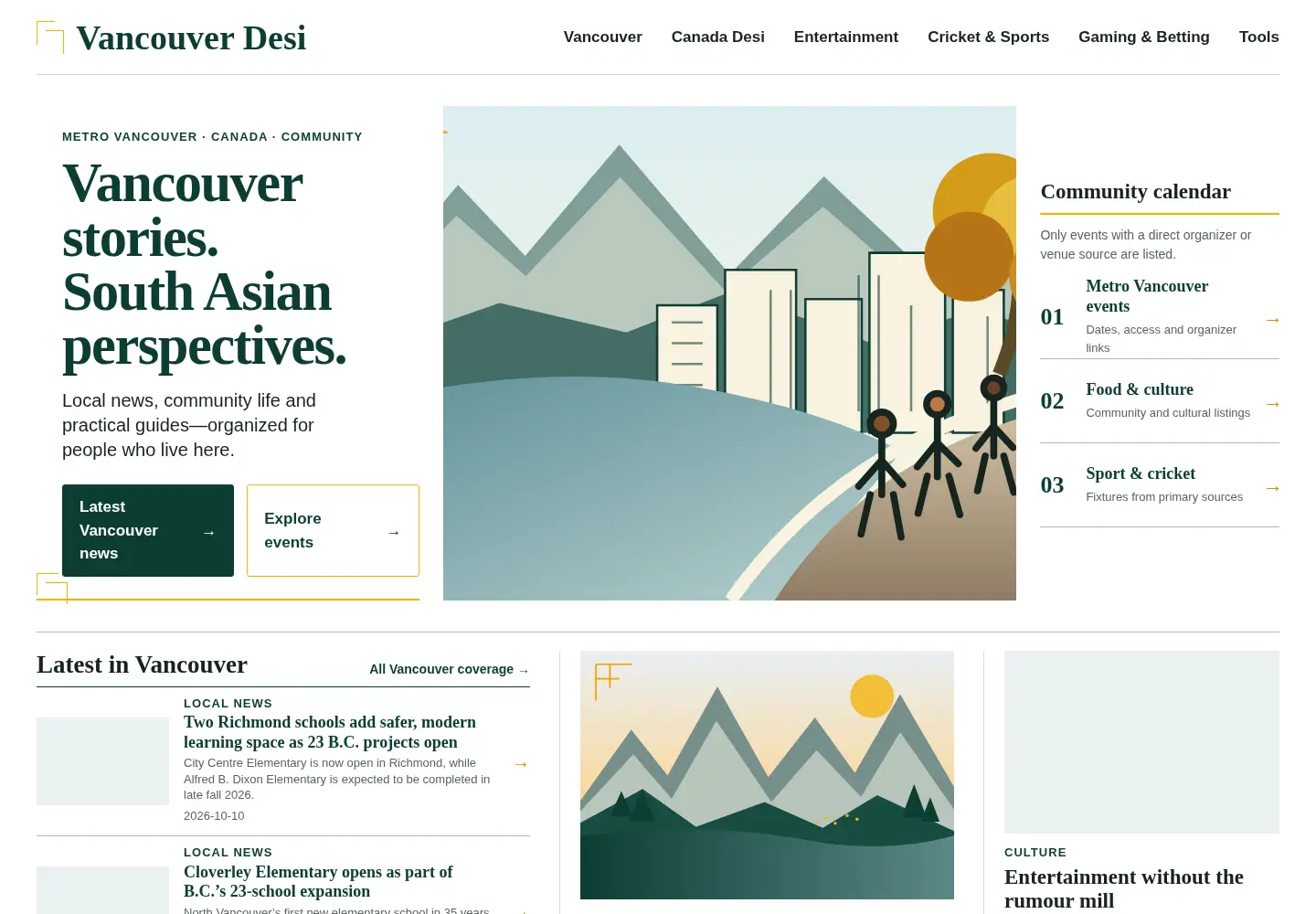 Screenshot of vancouverdesi.com