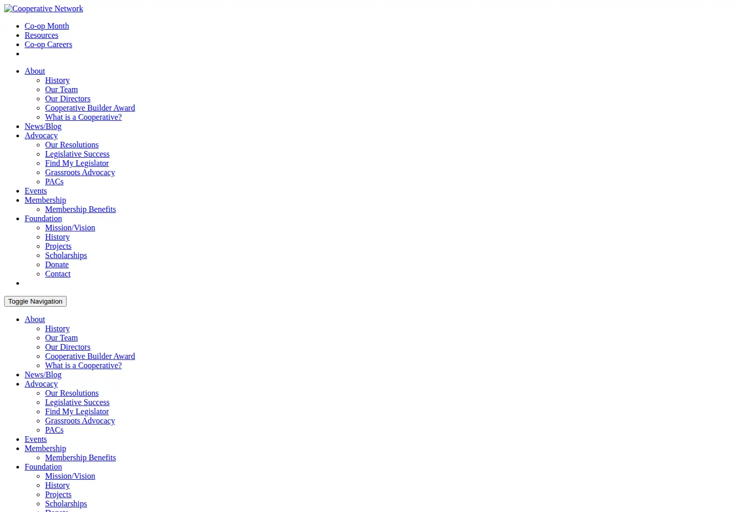 Screenshot of cooperativenetwork.coop