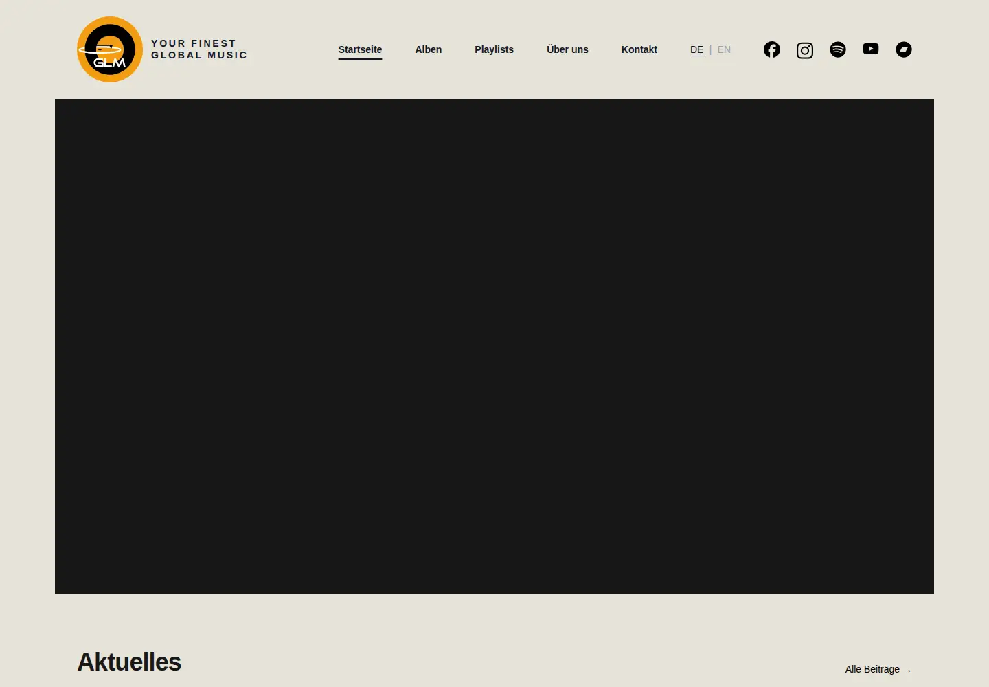 Captured homepage of glm.de in the current scan