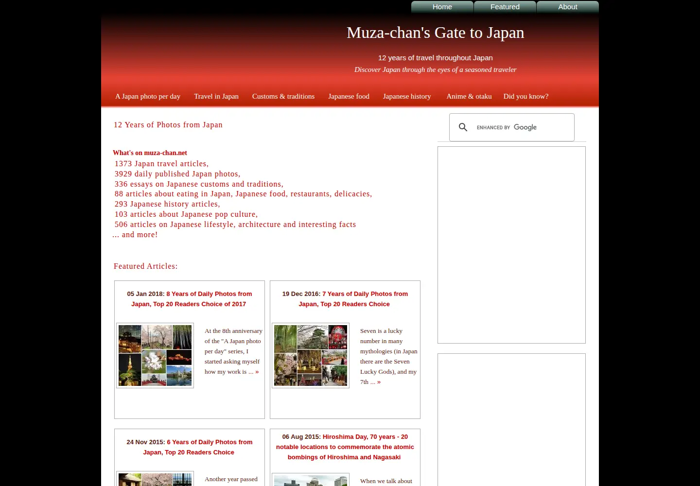 Screenshot of muza-chan.net