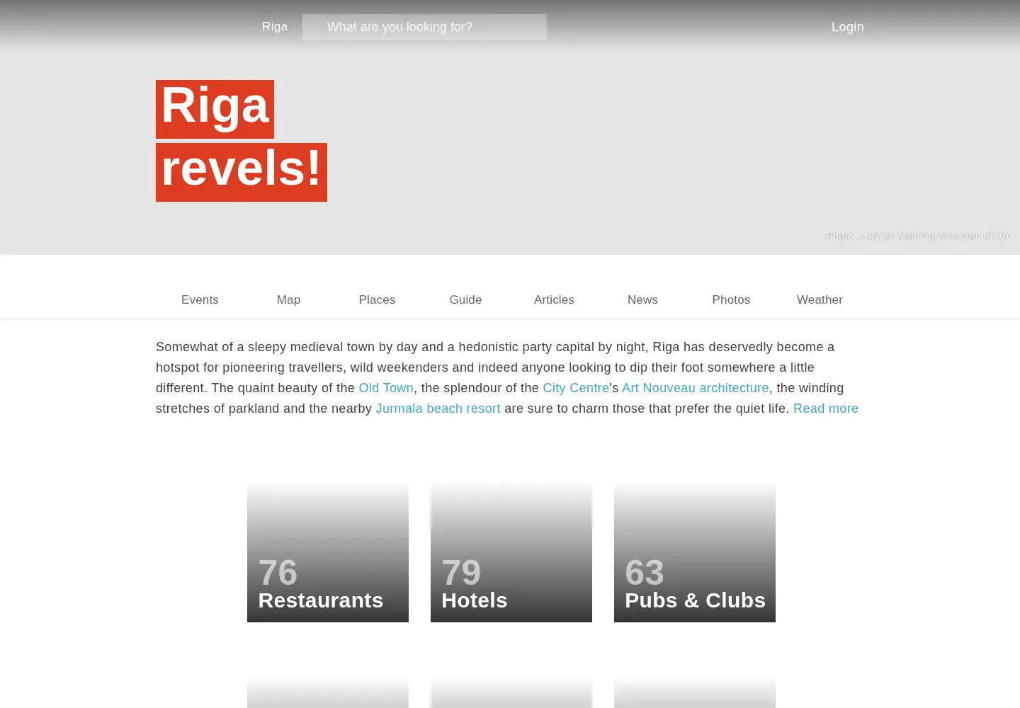 Captured homepage of riga-life.com in the current scan