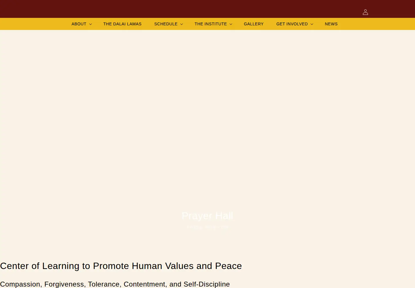 Captured homepage of namgyal.org in the current scan