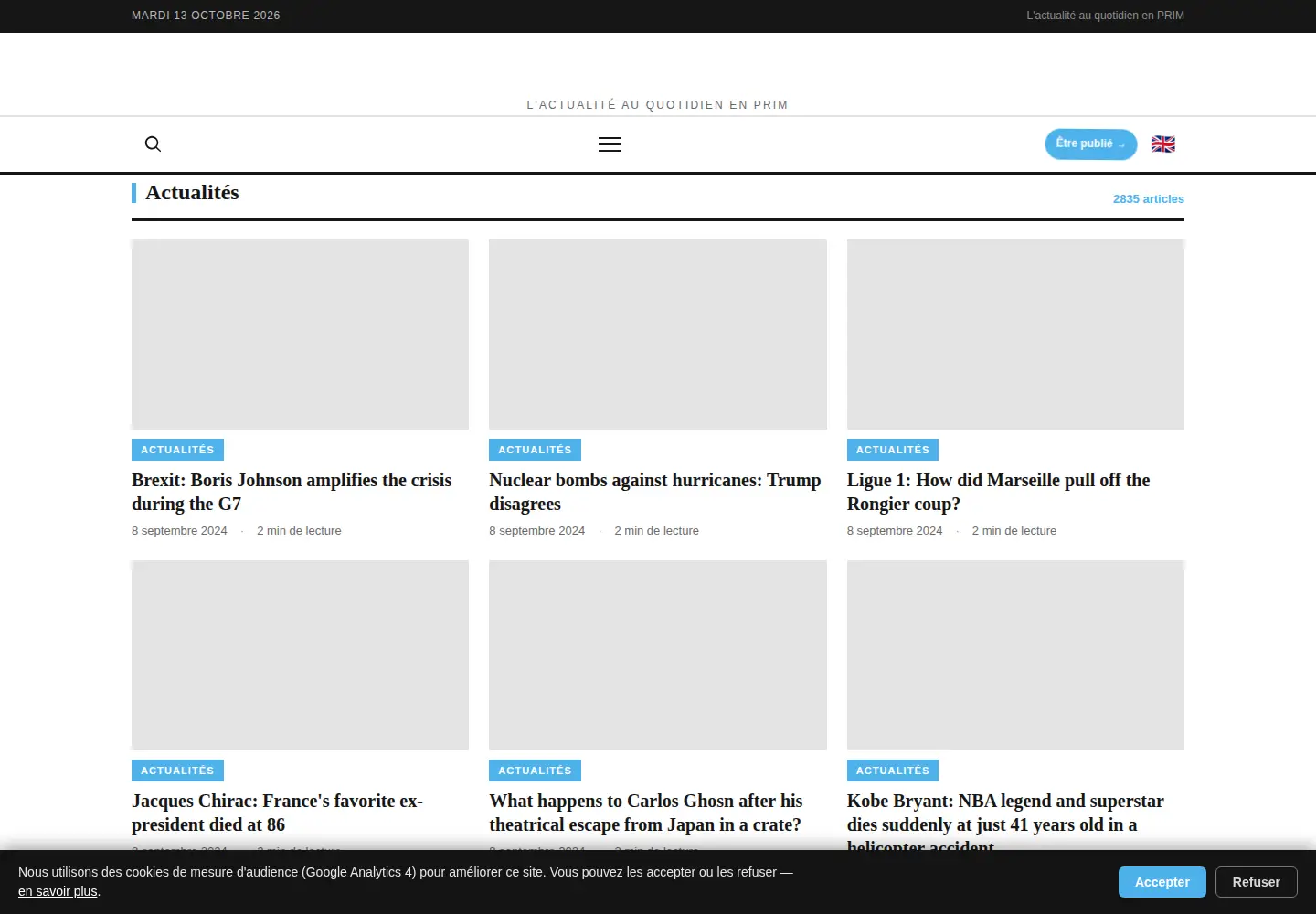 Screenshot of prim.net