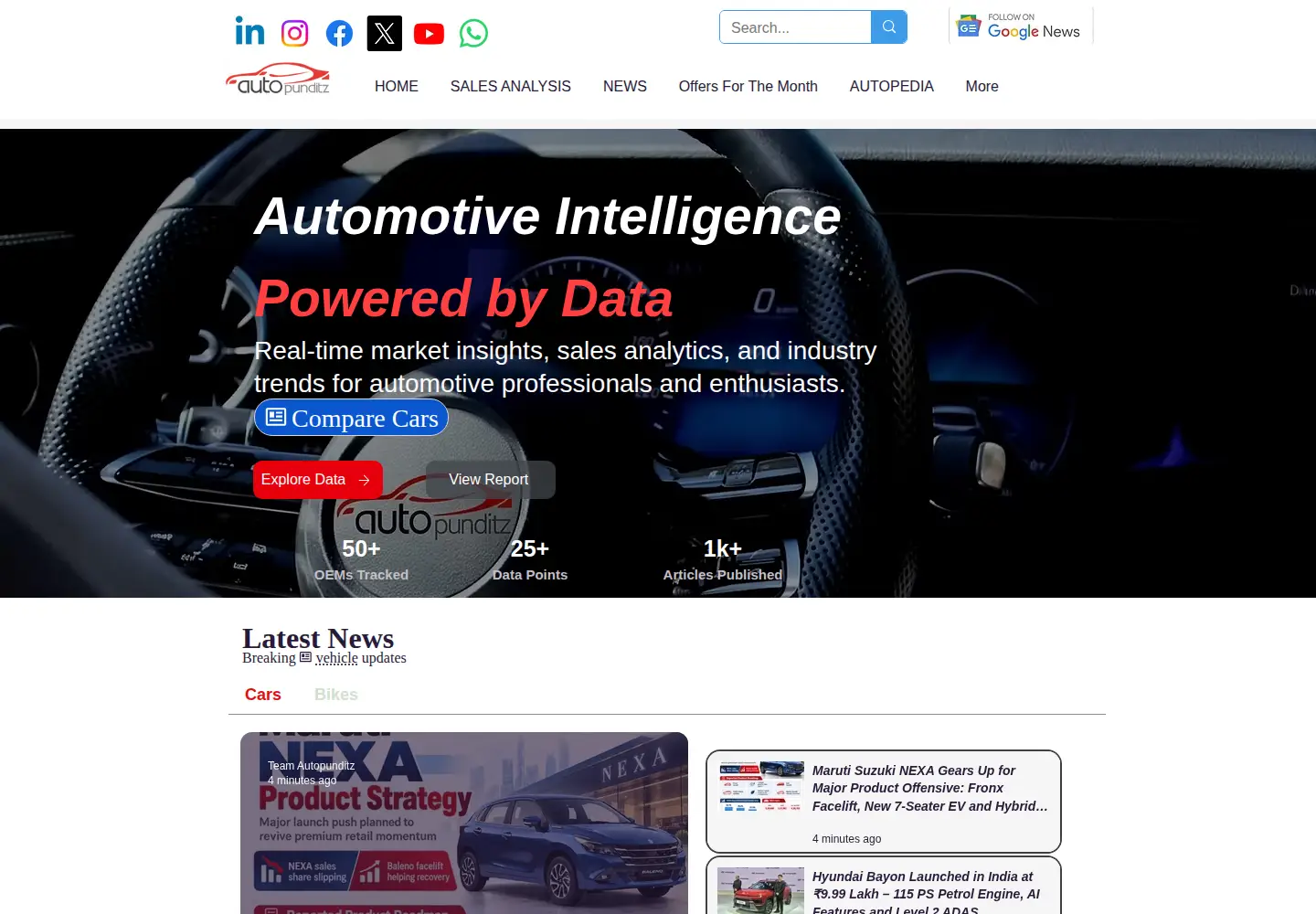 Screenshot of autopunditz.com