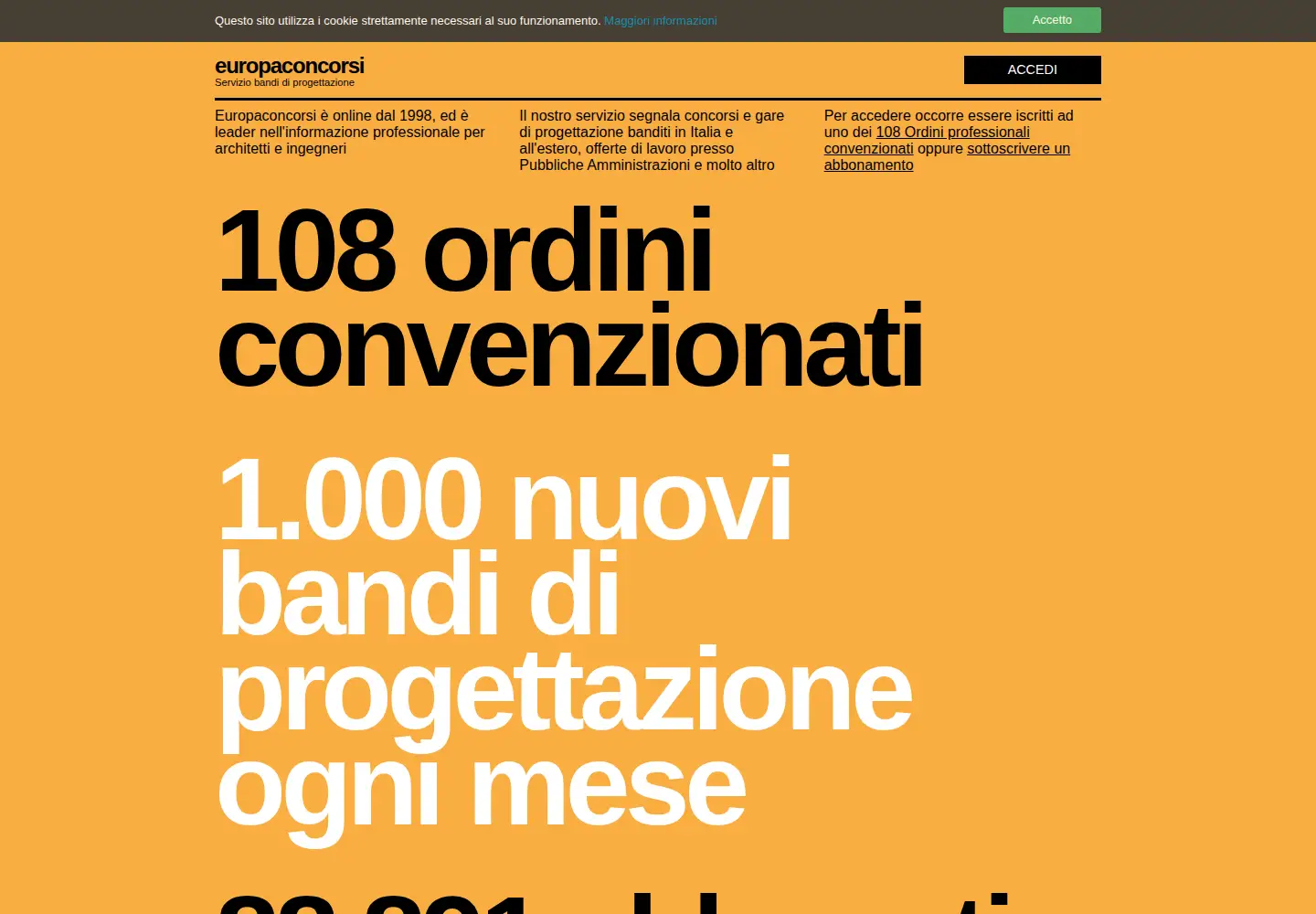 Captured homepage of europaconcorsi.com in the current scan