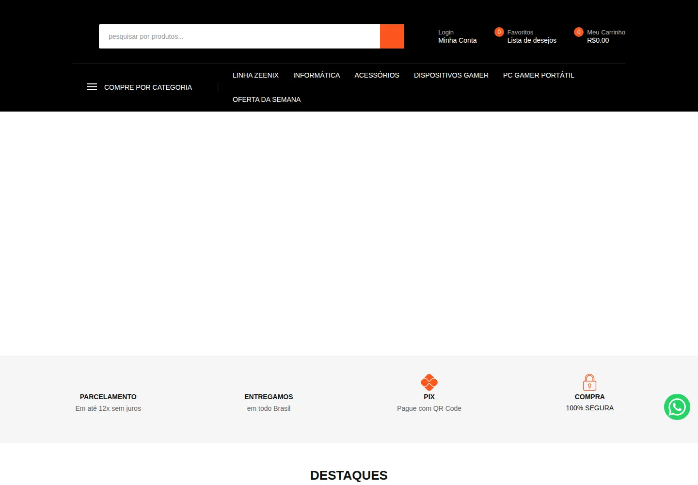 Captured homepage of tectoy.com.br in the current scan