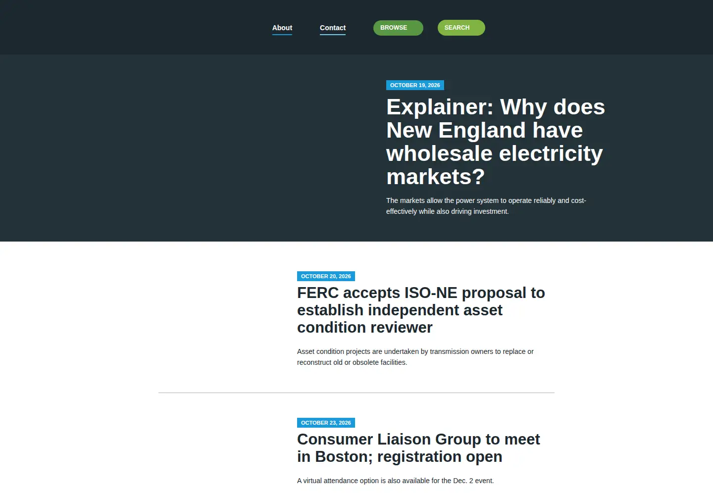 Screenshot of isonewswire.com